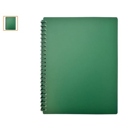 bottle green display book